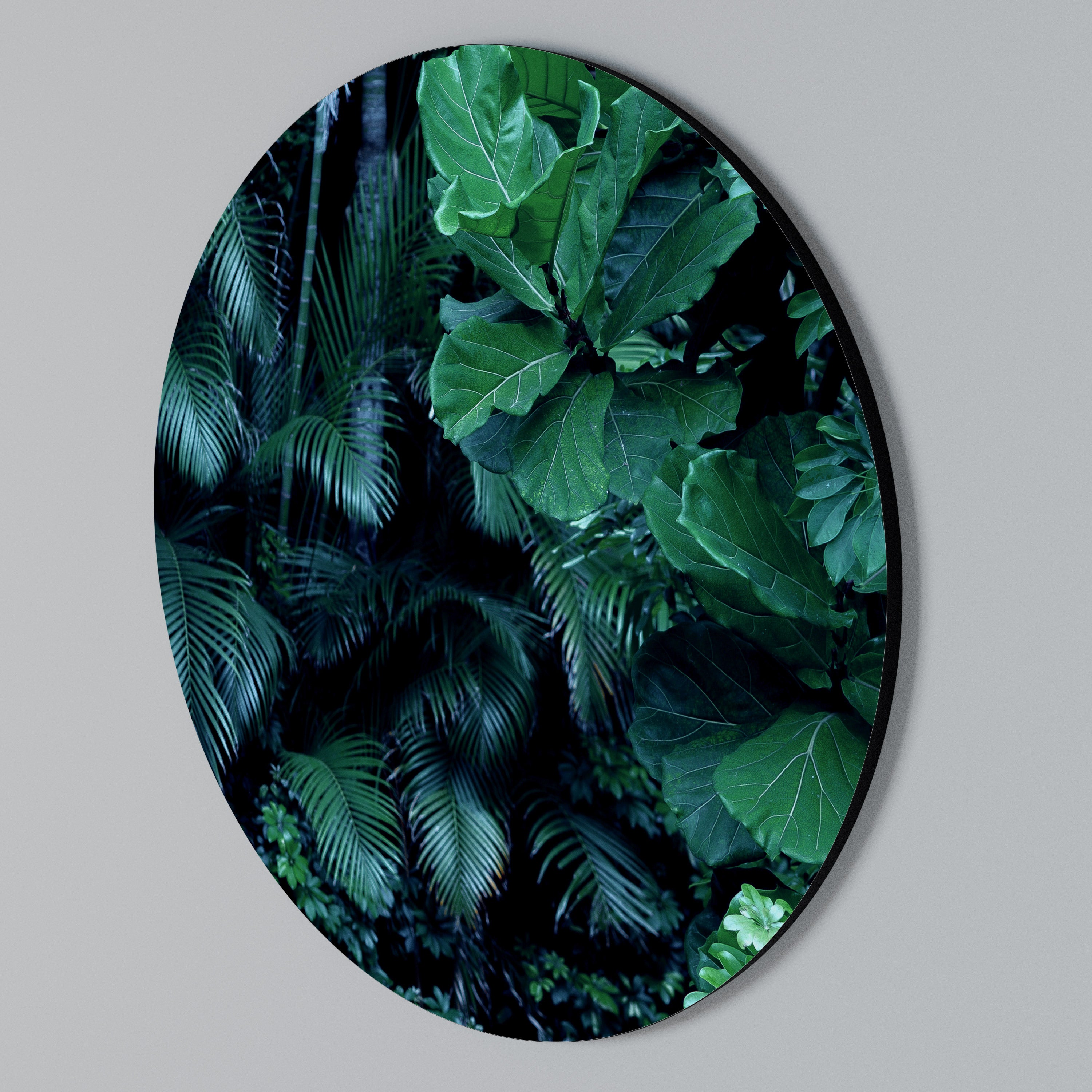 DEEP JUNGLE SERENADE Round Wall Art