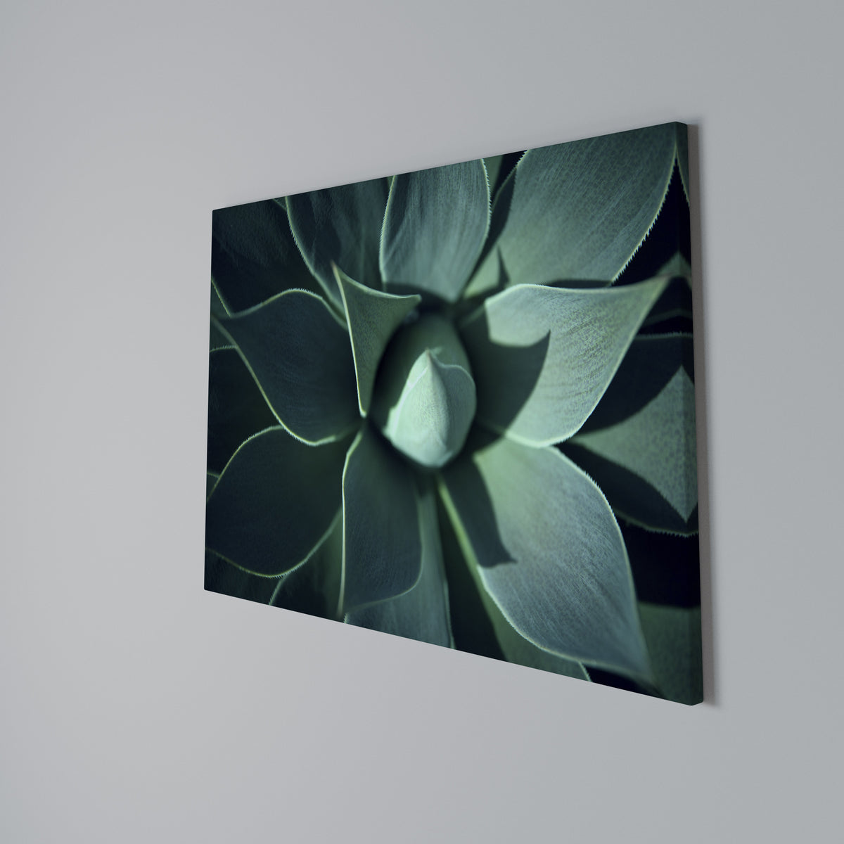 MYSTICAL GREEN WHORL Horizontal Canvas Print