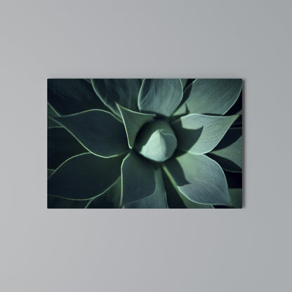 MYSTICAL GREEN WHORL Horizontal Canvas Print