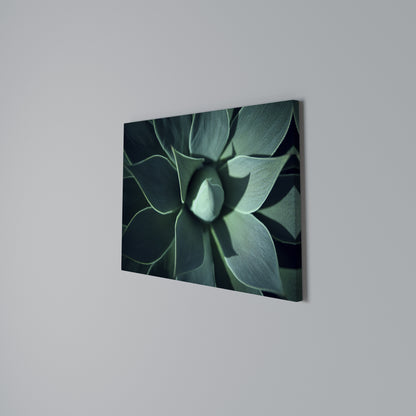 MYSTICAL GREEN WHORL Horizontal Canvas Print