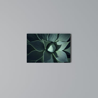 MYSTICAL GREEN WHORL Horizontal Canvas Print