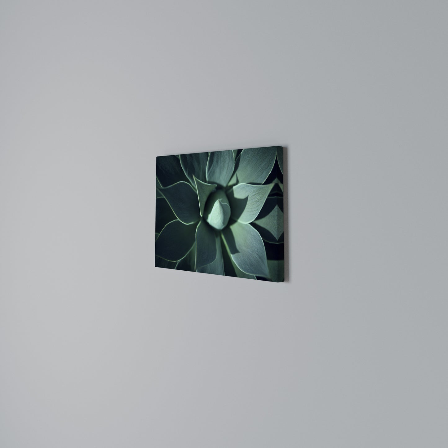 MYSTICAL GREEN WHORL Horizontal Canvas Print