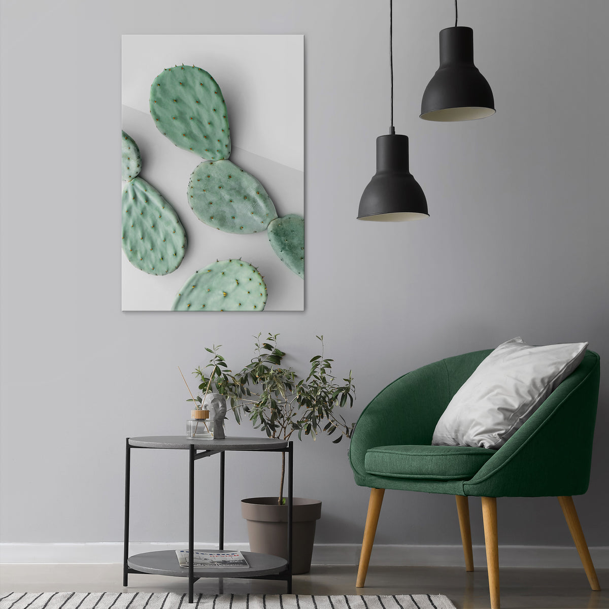 CACTUS DREAMSCAPE Vertical Canvas Print