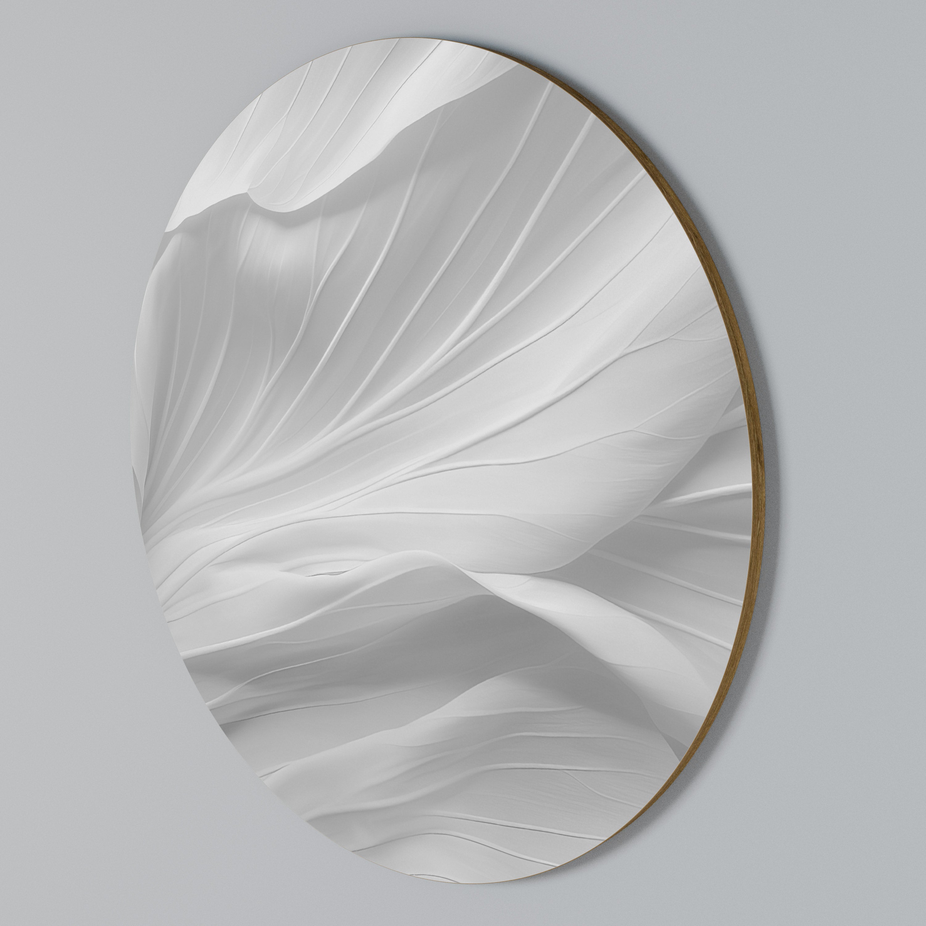 SILKEN SERENITY Round Wall Art
