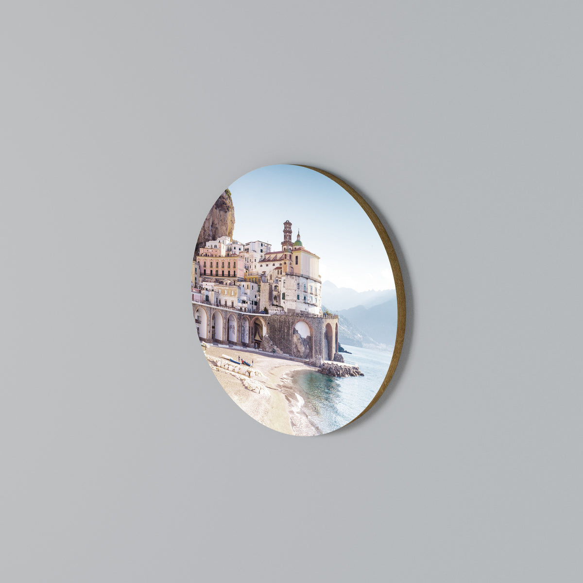 SEASIDE ARCHITECTURAL FANTASY Kulatá nástěnná dekorace