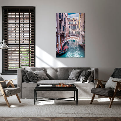GONDOLA GLIDE Vertical Canvas Print