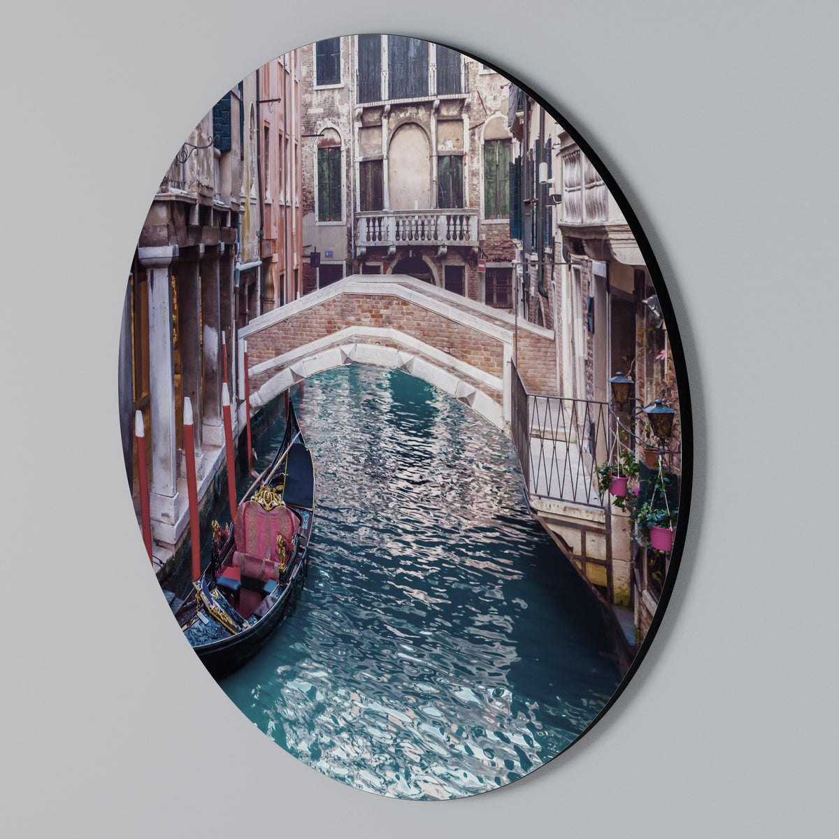 GONDOLA GLIDE Kulatá nástěnná dekorace