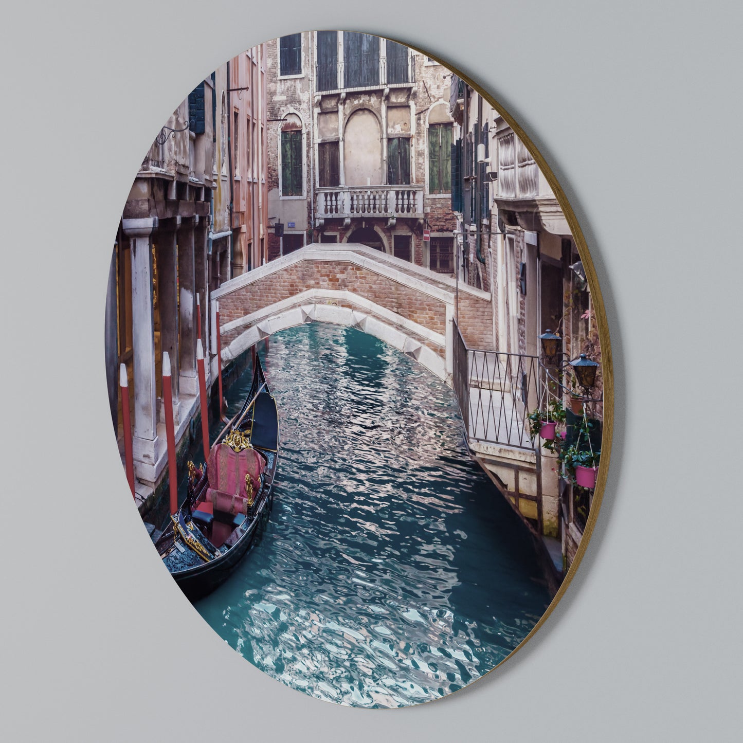 GONDOLA GLIDE Kulatá nástěnná dekorace