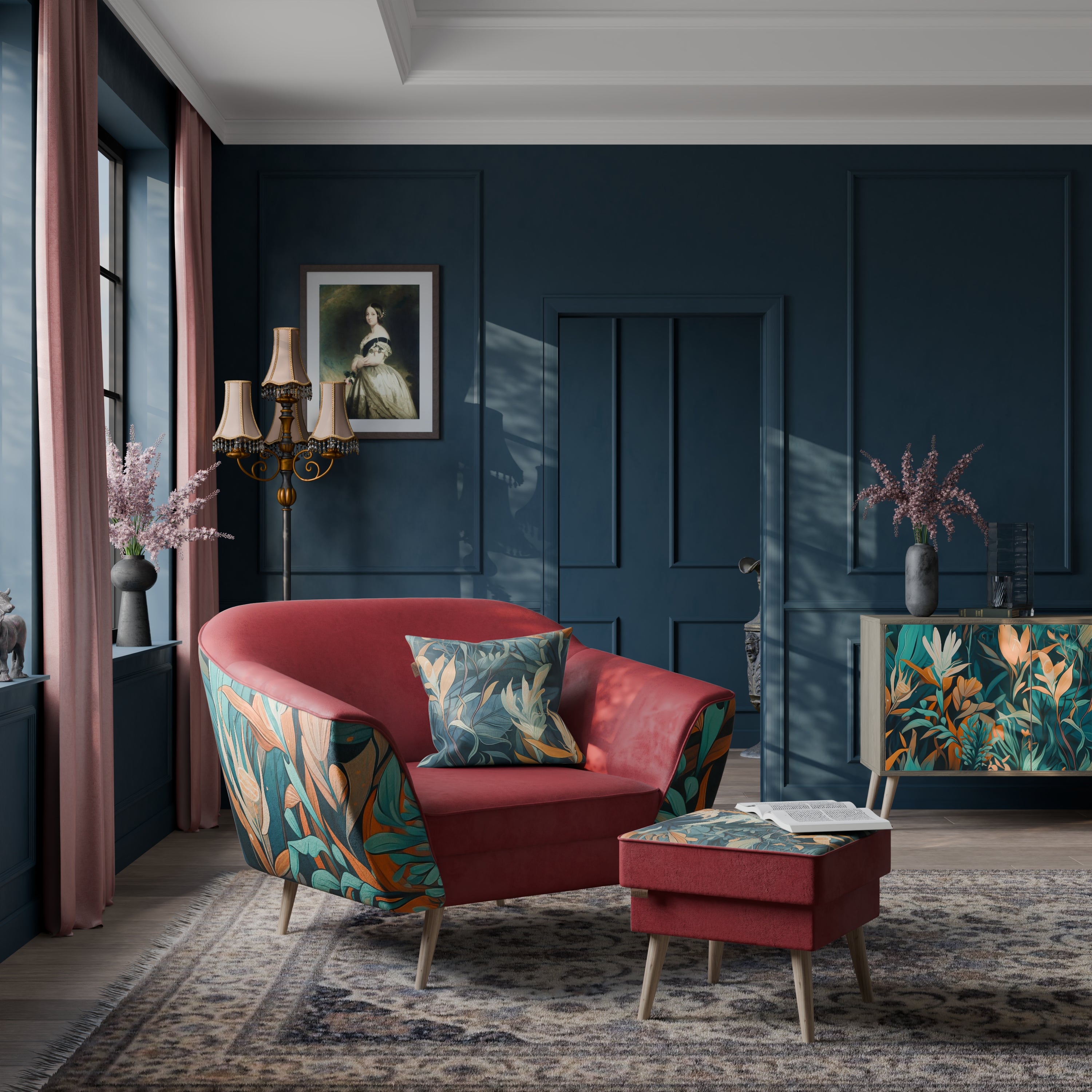 FLORAL SERENITY AURORA Armchair