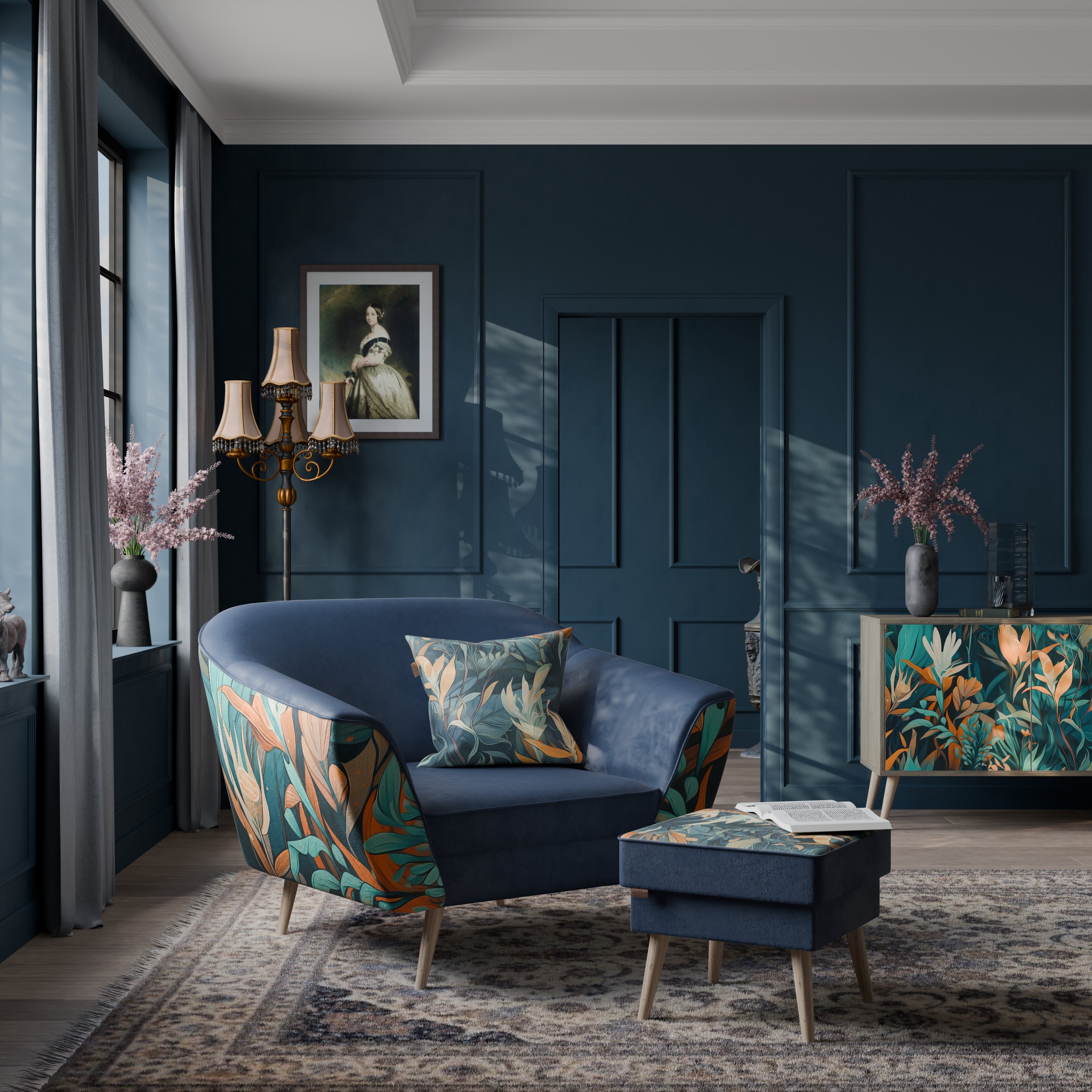 FLORAL SERENITY AURORA Armchair