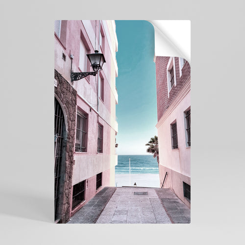 OCEAN'S WHISPER PATH Svislý samolepicí plakát