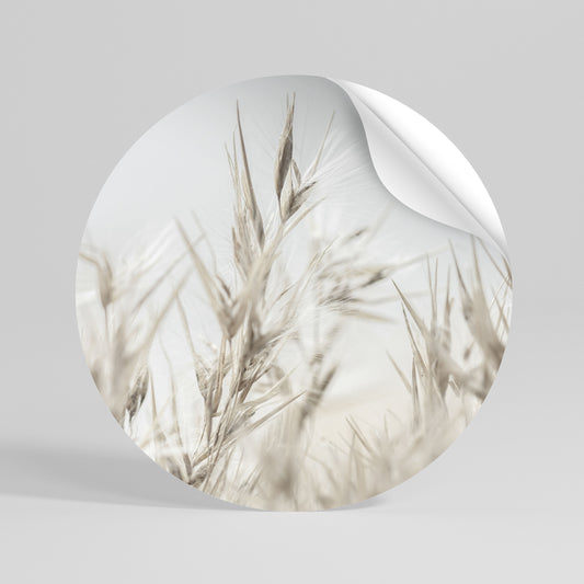 TRANQUIL GRASSES Kulatá samolepka