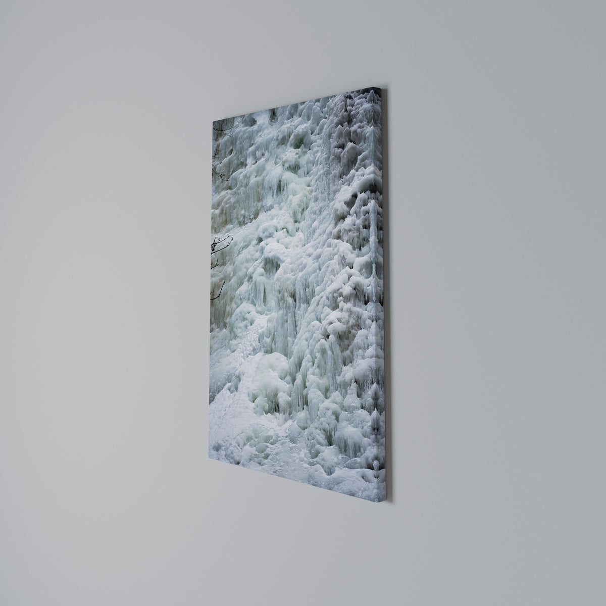 FROSTED WHISPERS Vertical Canvas Print