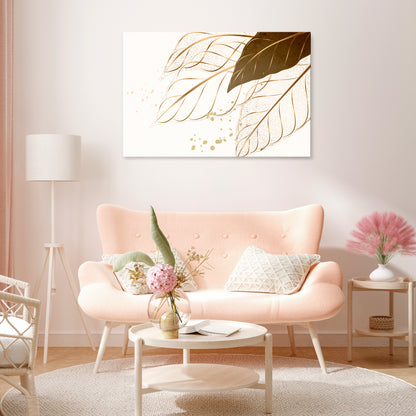 ELEGANCE IN FOLIAGE Horizontal Canvas Print