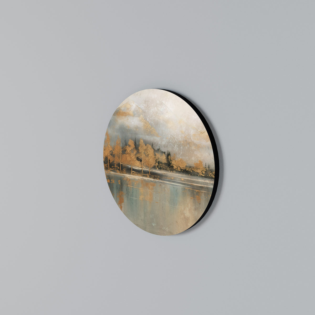 ECHOES OF GOLDEN DAWN Kulatá nástěnná dekorace