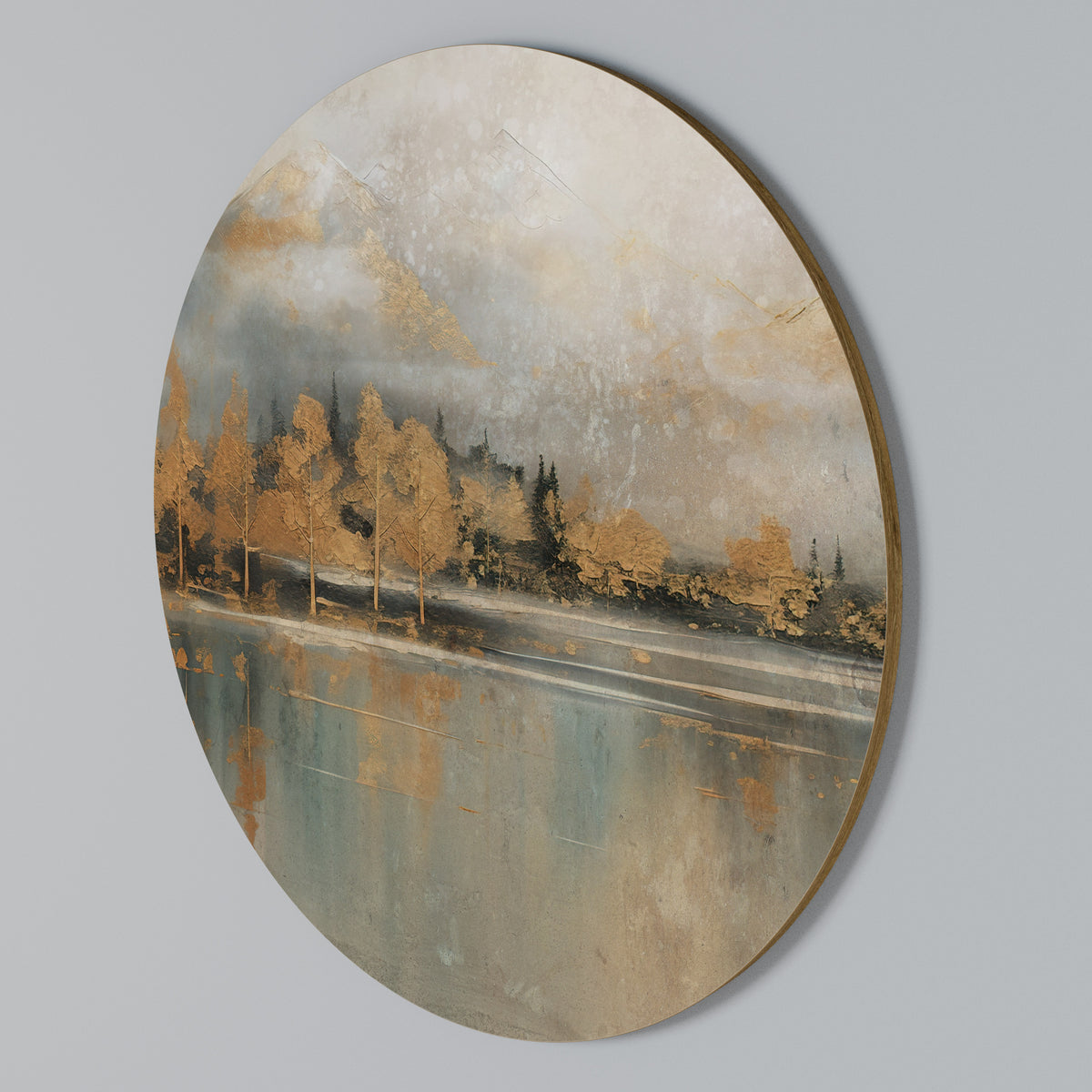 ECHOES OF GOLDEN DAWN Kulatá nástěnná dekorace