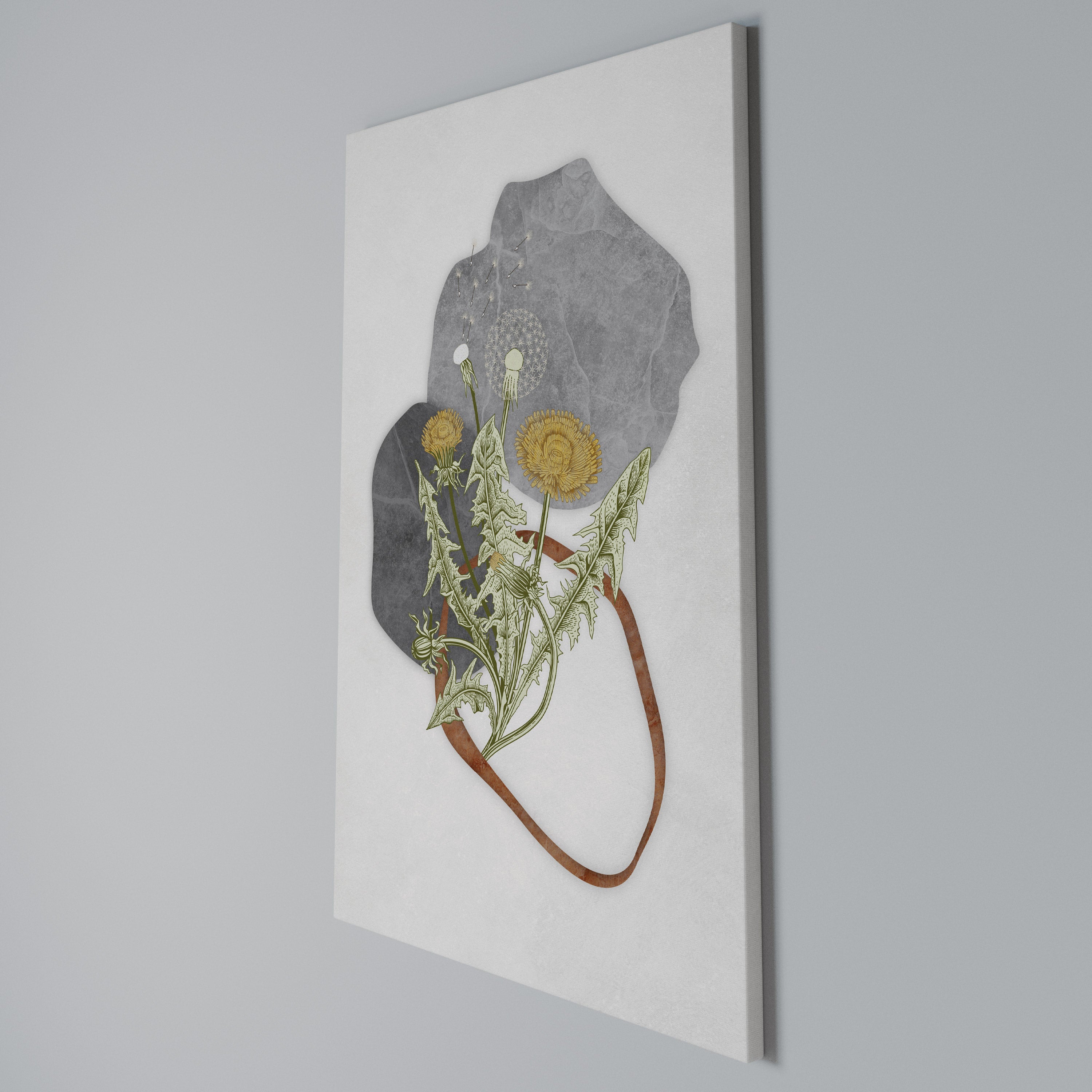 DANDELION RING Vertical Canvas Print