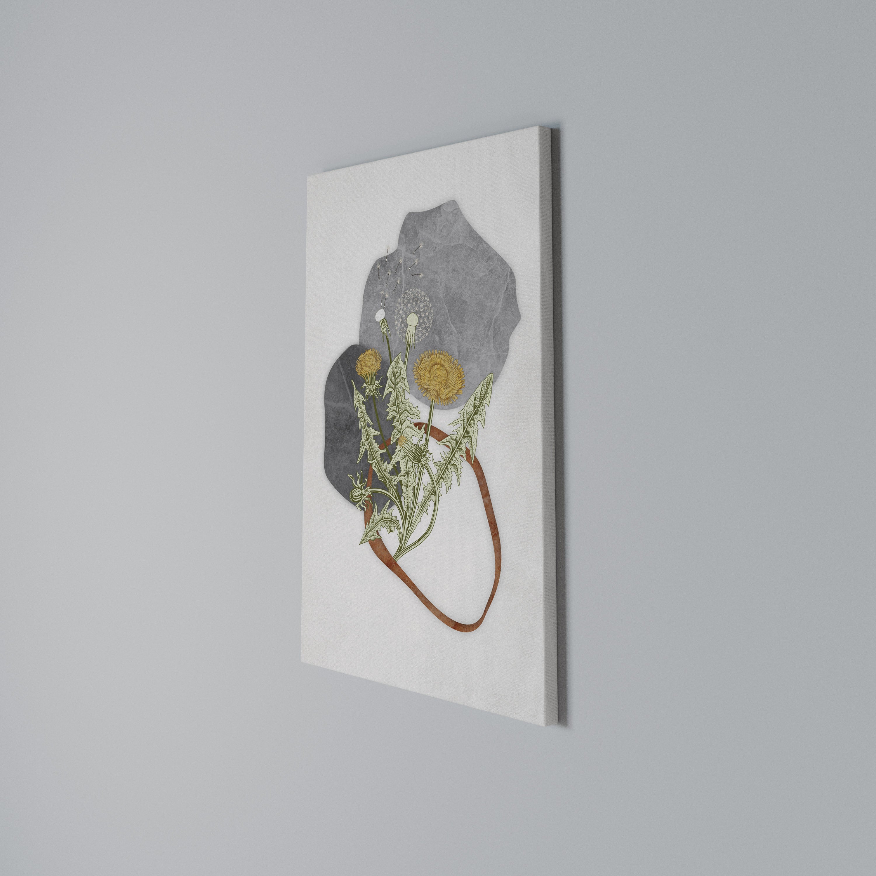 DANDELION RING Vertical Canvas Print