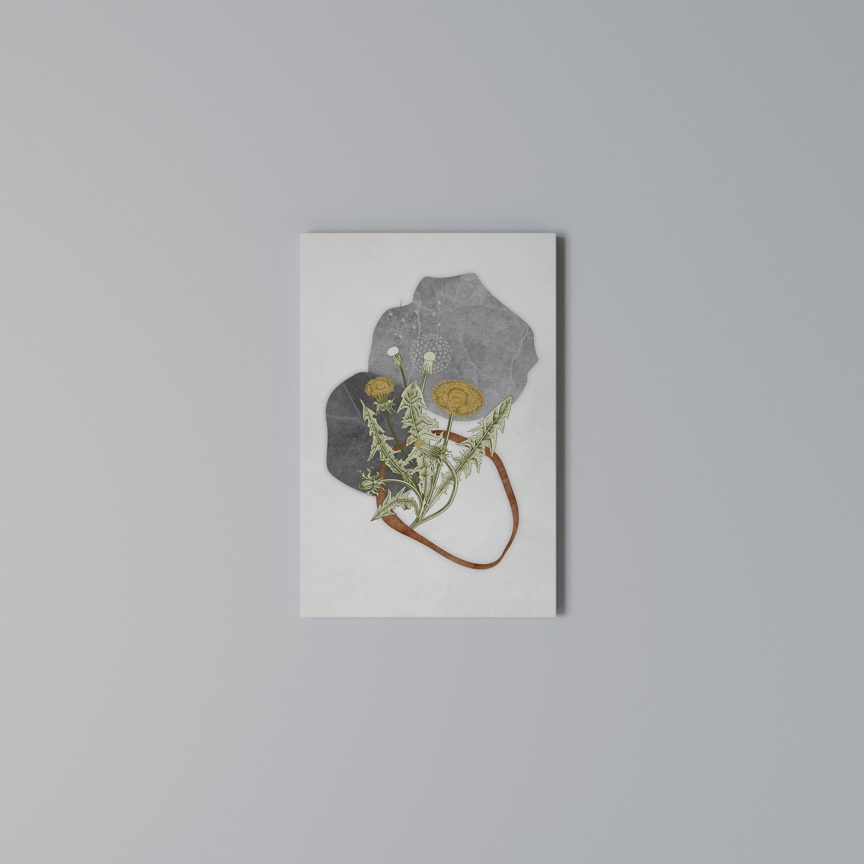 DANDELION RING Vertical Canvas Print