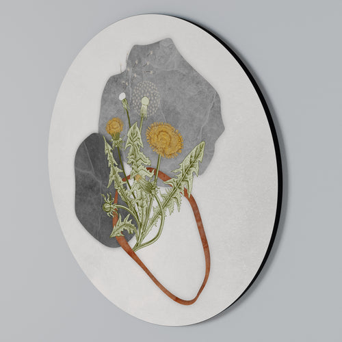 DANDELION RING Round Wall Art