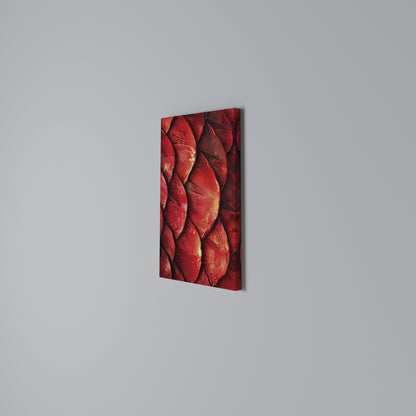 RUBY PETAL DANCE Vertical Canvas Print
