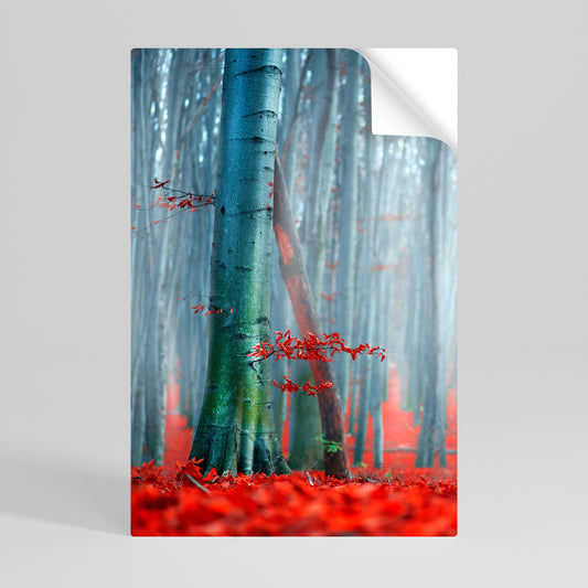 TRANQUIL RED ELEGANCE Svislý samolepicí plakát