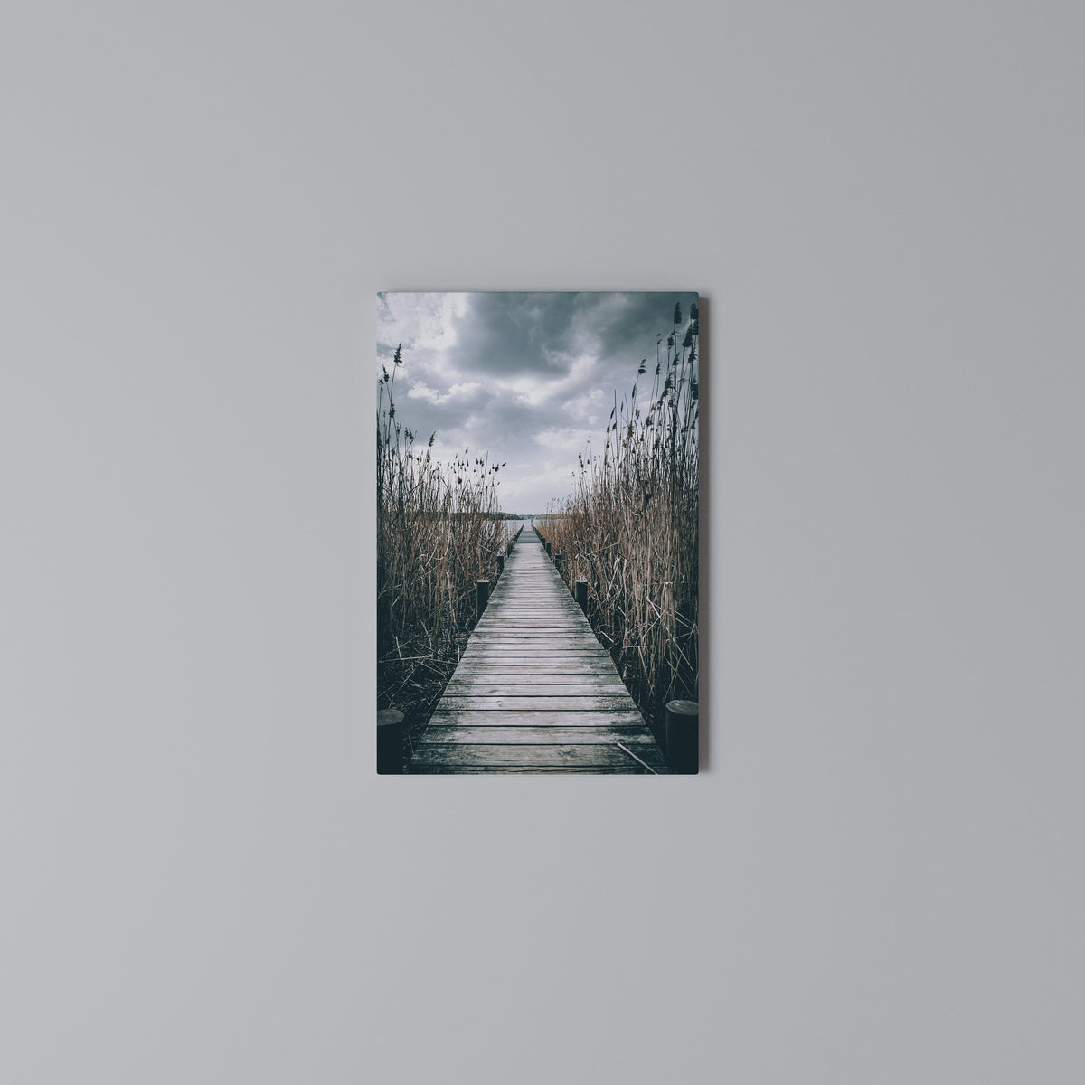 GAZE INTO STILLNESS Vertical Canvas Print