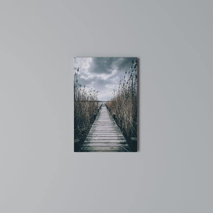 GAZE INTO STILLNESS Vertical Canvas Print