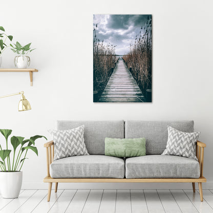 GAZE INTO STILLNESS Vertical Canvas Print