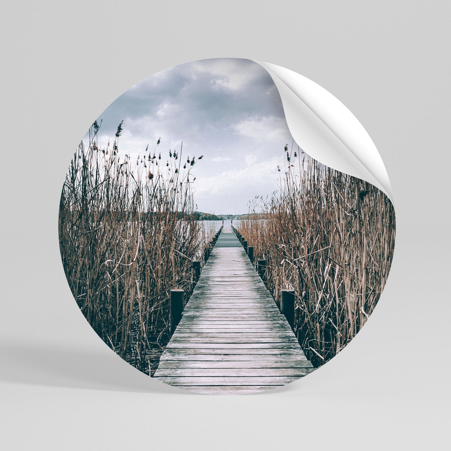 GAZE INTO STILLNESS Kulatá samolepka