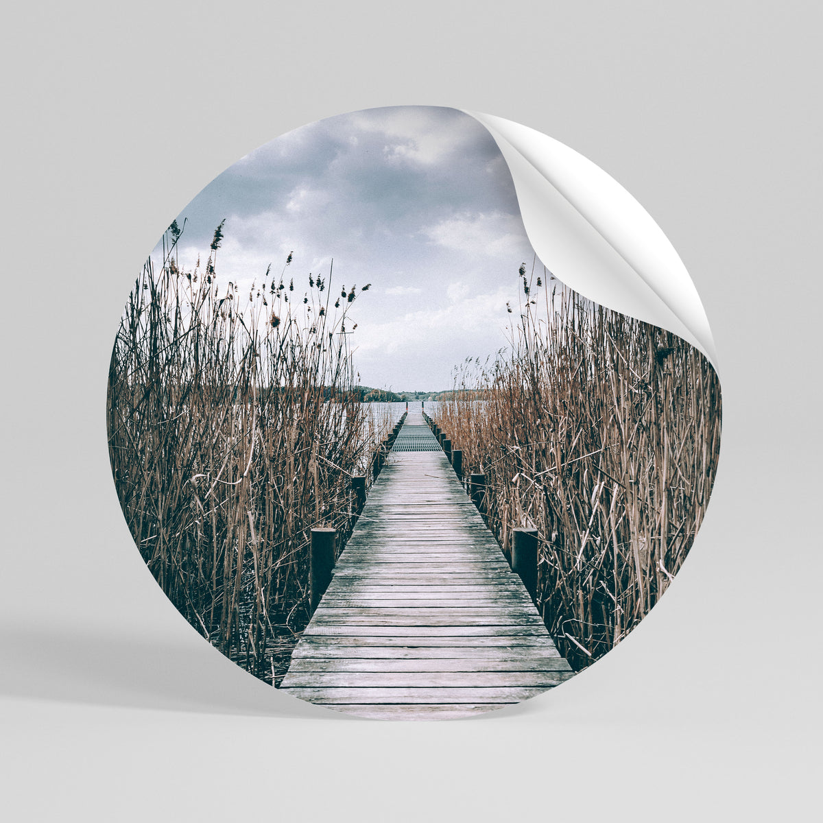 GAZE INTO STILLNESS Kulatá samolepka