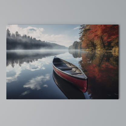 BOAT OF TRANQUILITY Horizontal Canvas Print