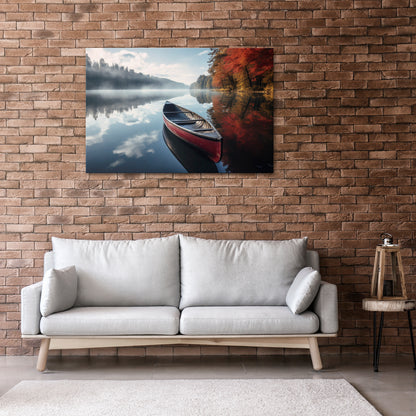 BOAT OF TRANQUILITY Horizontal Canvas Print