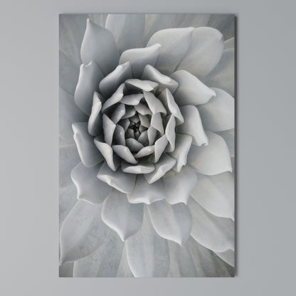 ELEGANT PETAL SWIRL Vertical Canvas Print