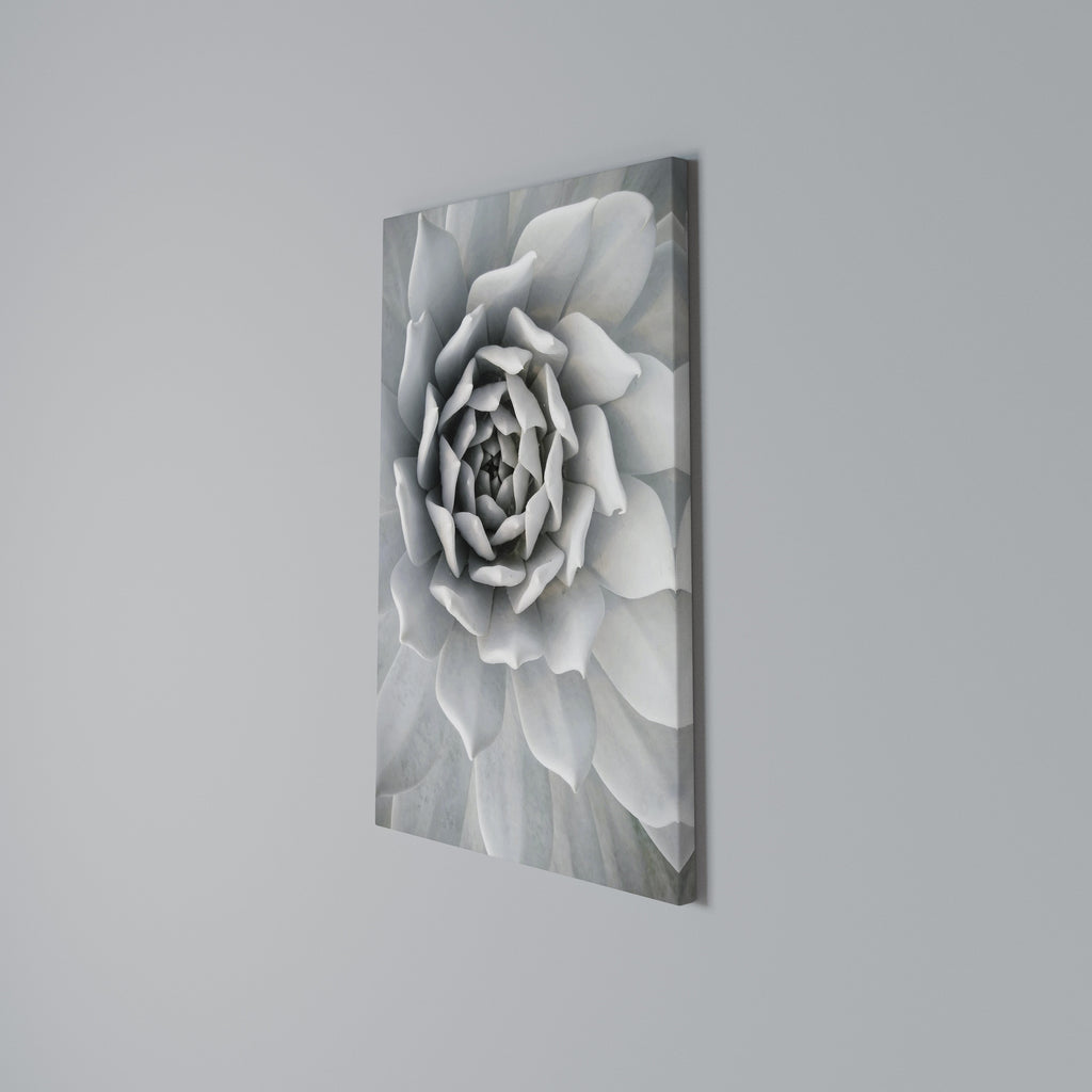 ELEGANT PETAL SWIRL Vertical Canvas Print