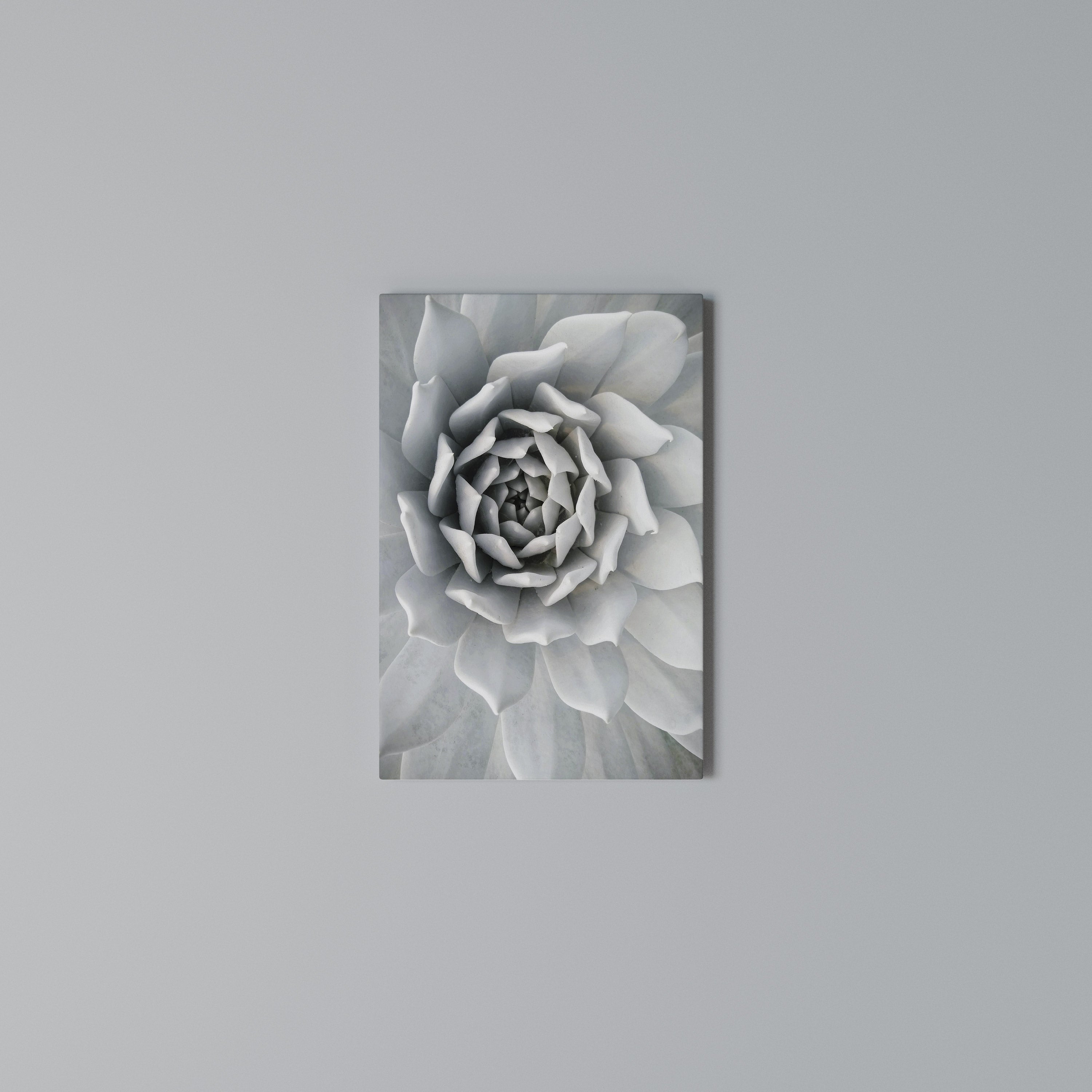 ELEGANT PETAL SWIRL Vertical Canvas Print
