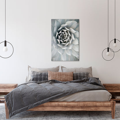 ELEGANT PETAL SWIRL Vertical Canvas Print
