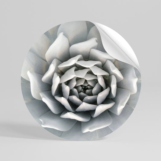 ELEGANT PETAL SWIRL Kulatá samolepka