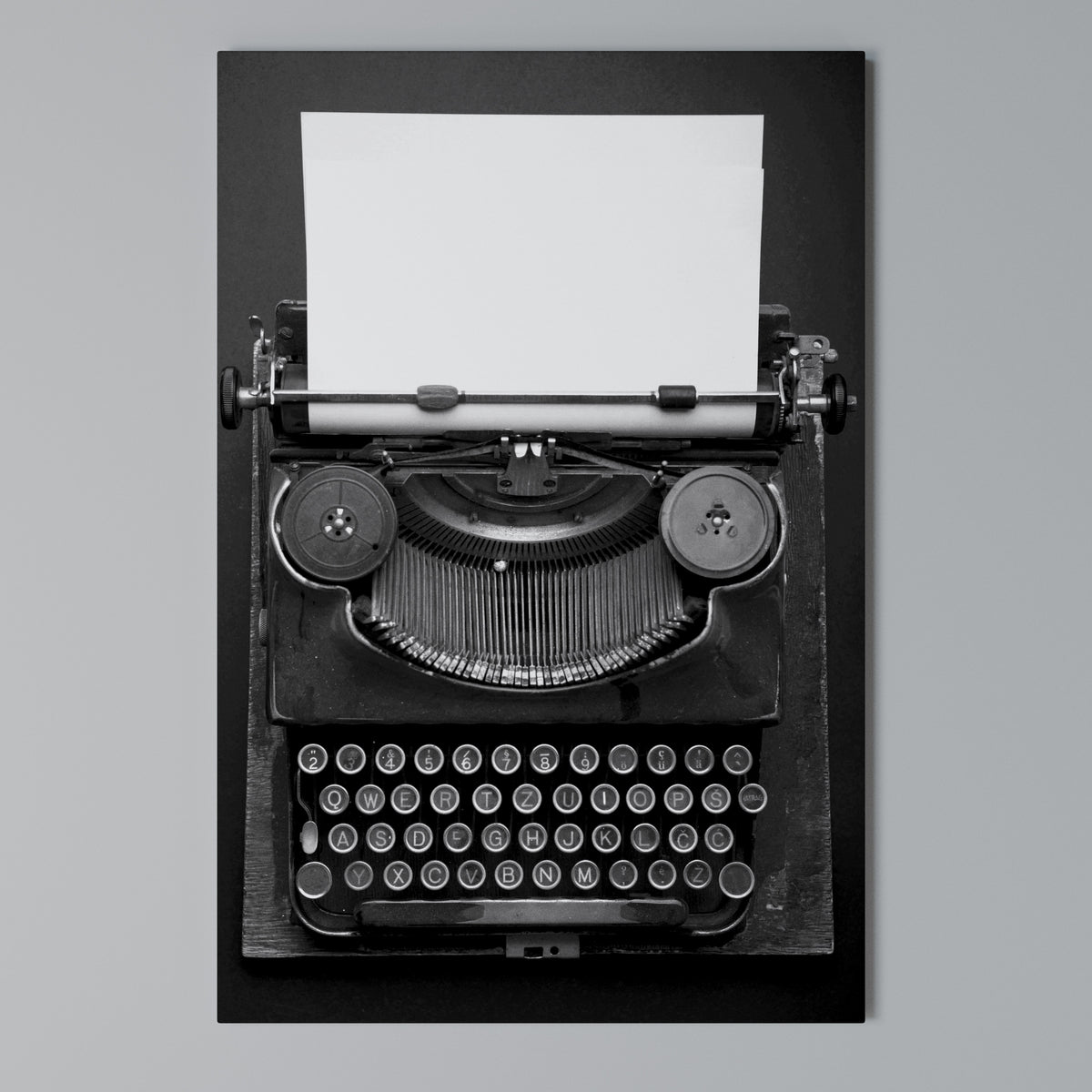 TYPEWRITER SYMPHONY Vertical Canvas Print