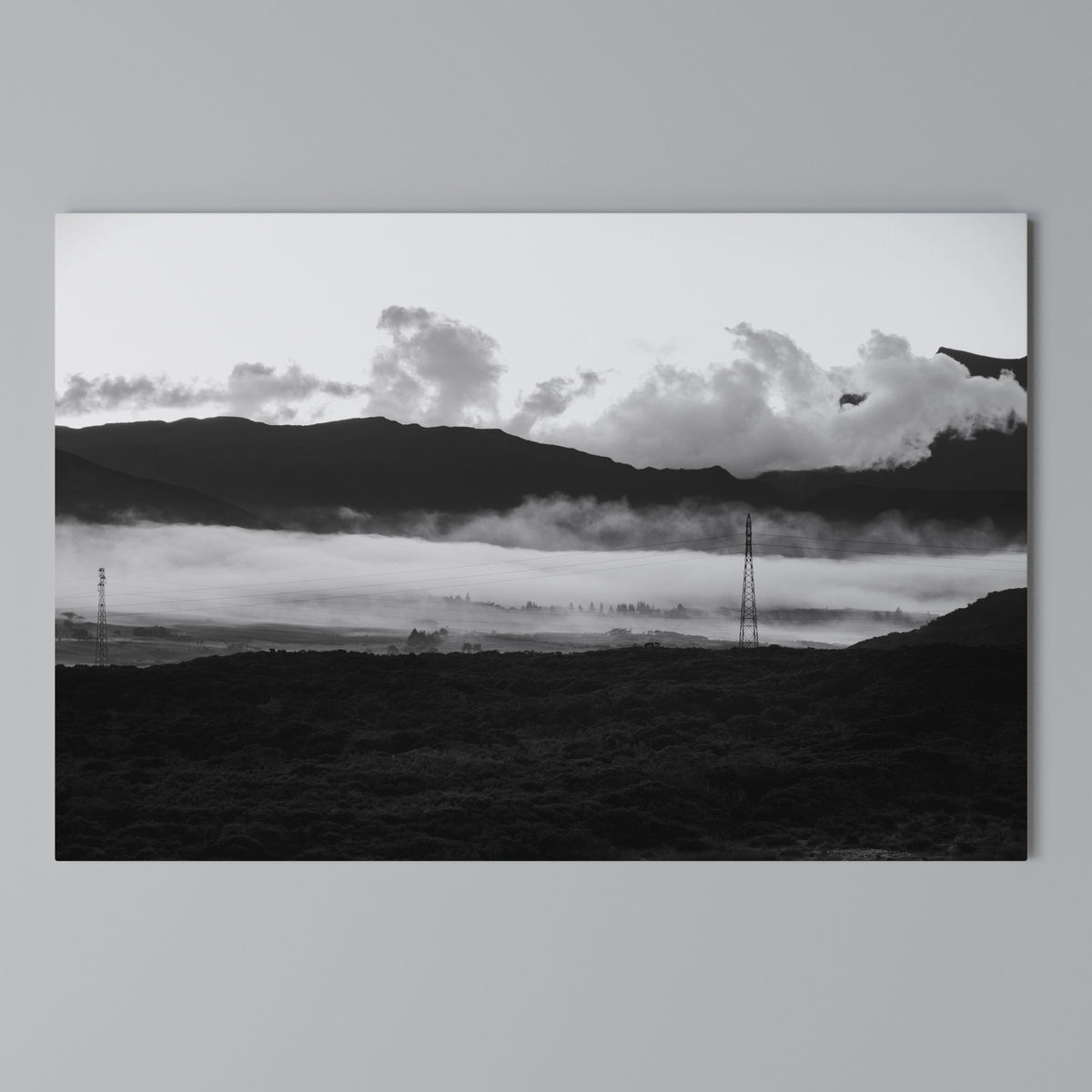 MISTY MOUNTAIN RADIANCE Horizontal Canvas Print