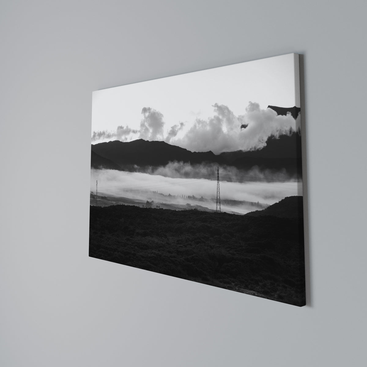 MISTY MOUNTAIN RADIANCE Horizontal Canvas Print