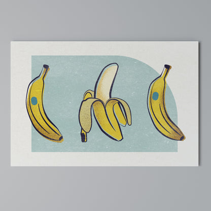 BOLD BANANA BOUQUET Horizontal Canvas Print