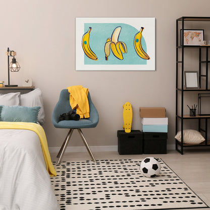 BOLD BANANA BOUQUET Horizontal Canvas Print