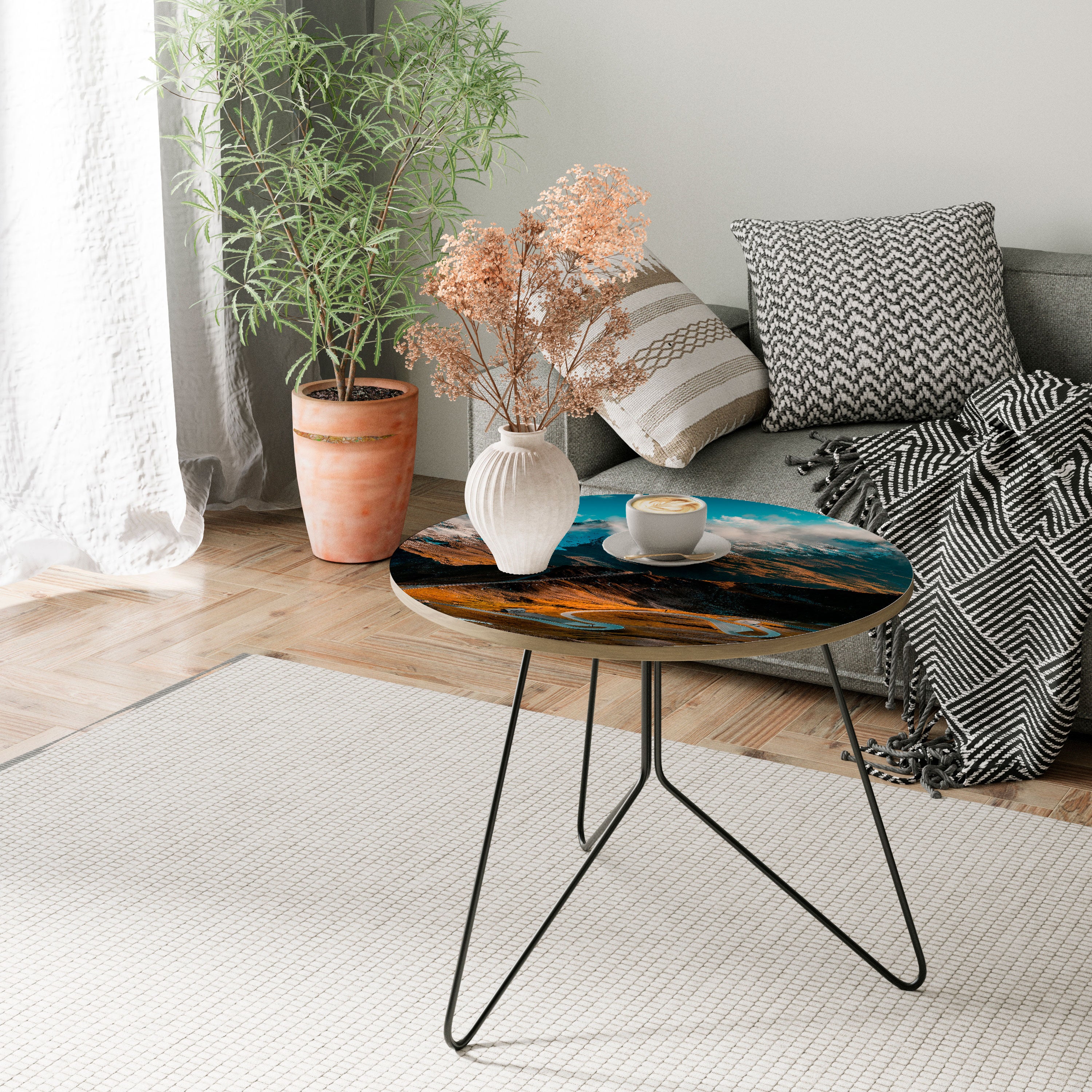 MOUNTAIN SERPENTINE Konferenční stolek