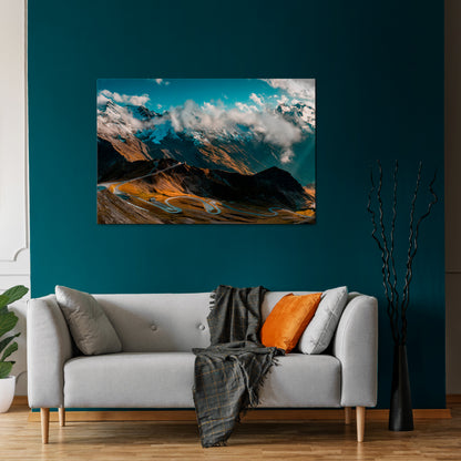 MOUNTAIN SERPENTINE Horizontal Canvas Print