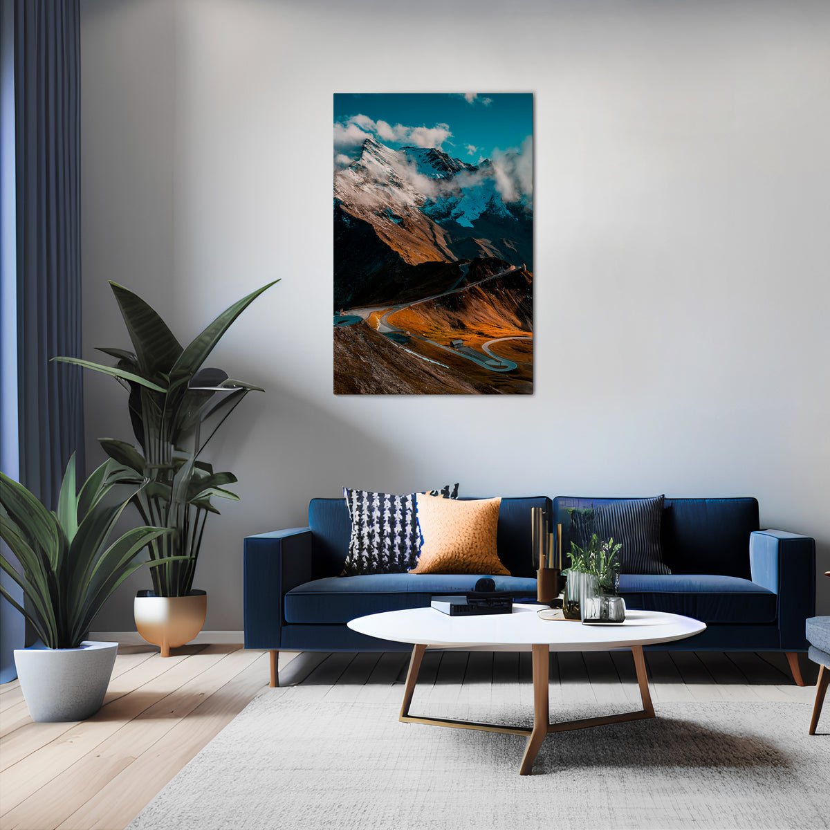 MOUNTAIN SERPENTINE Vertical Canvas Print