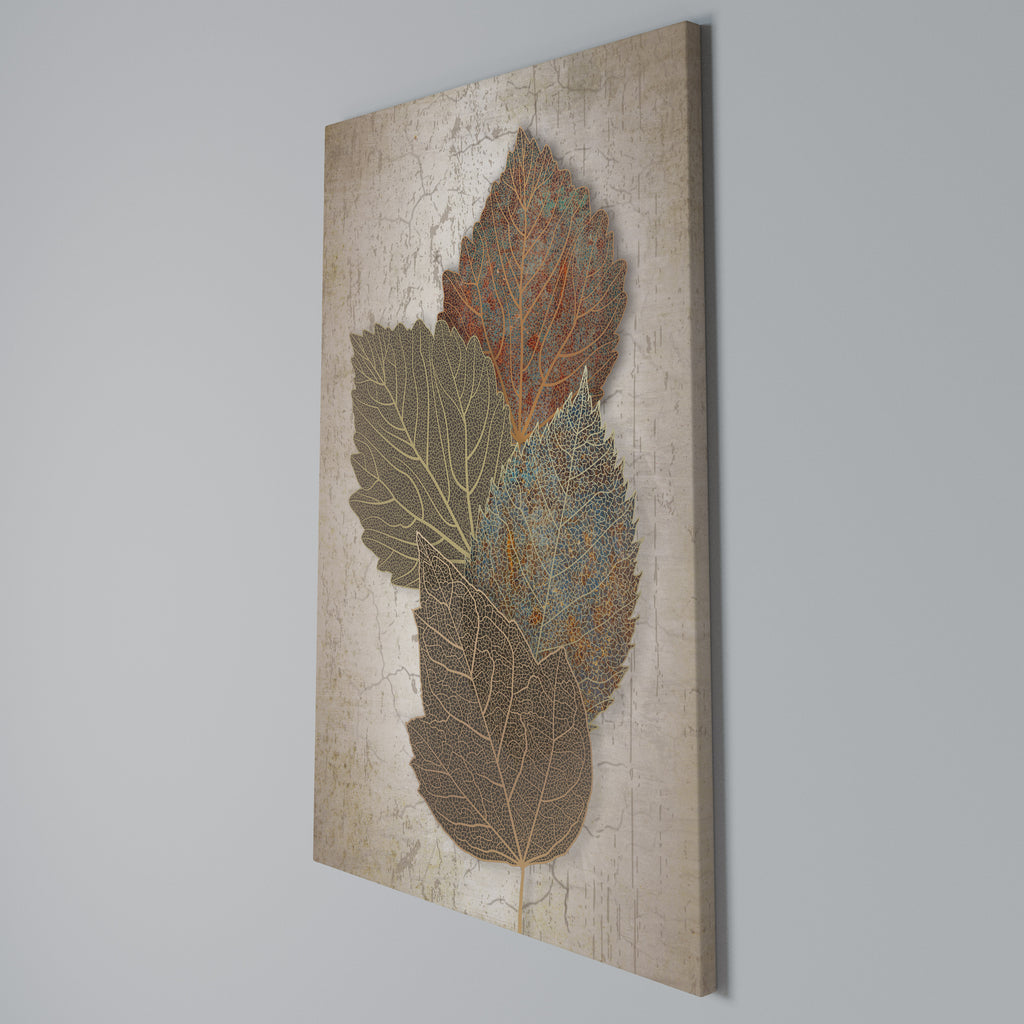 LEAVES OF TIME Vertical Canvas Print
