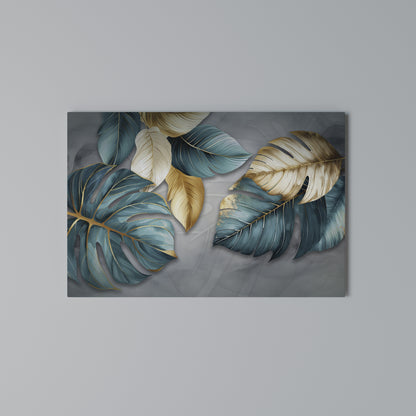 ELEGANCE IN LEAVES Horizontal Canvas Print