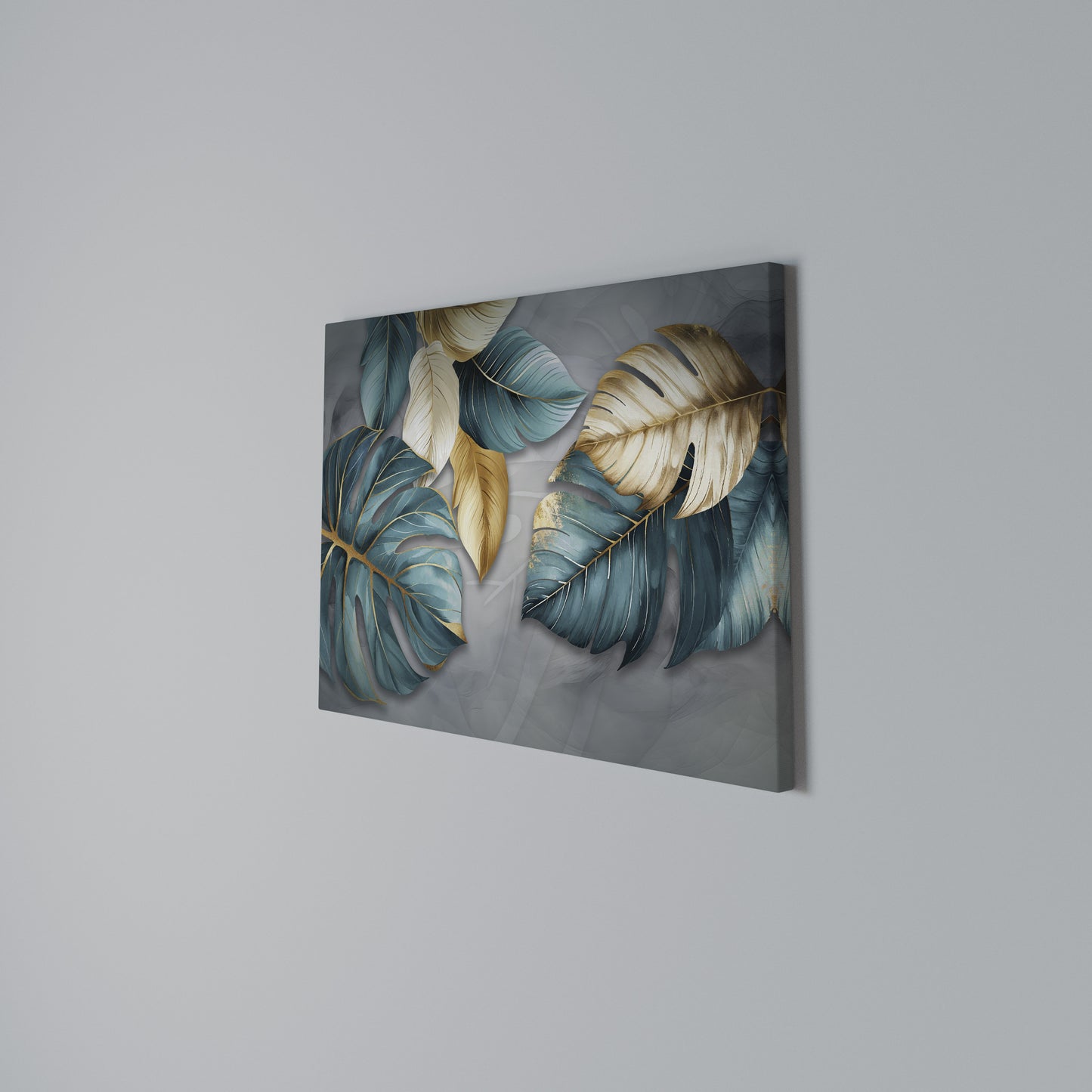 ELEGANCE IN LEAVES Horizontal Canvas Print