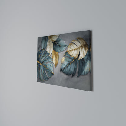 ELEGANCE IN LEAVES Horizontal Canvas Print